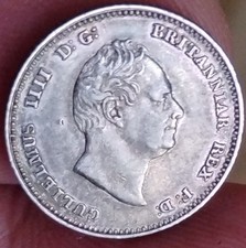 1836 Silver Groat Four Pence Coin King William IIII . Nice high grade coin.