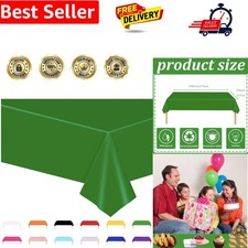 Forest Green Party Tablecloth,Dark Green Table Cover Large,137 * 274cm GreenP...