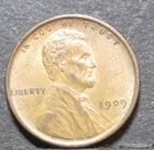1909 VDB LINCOLN PENNY UNC.