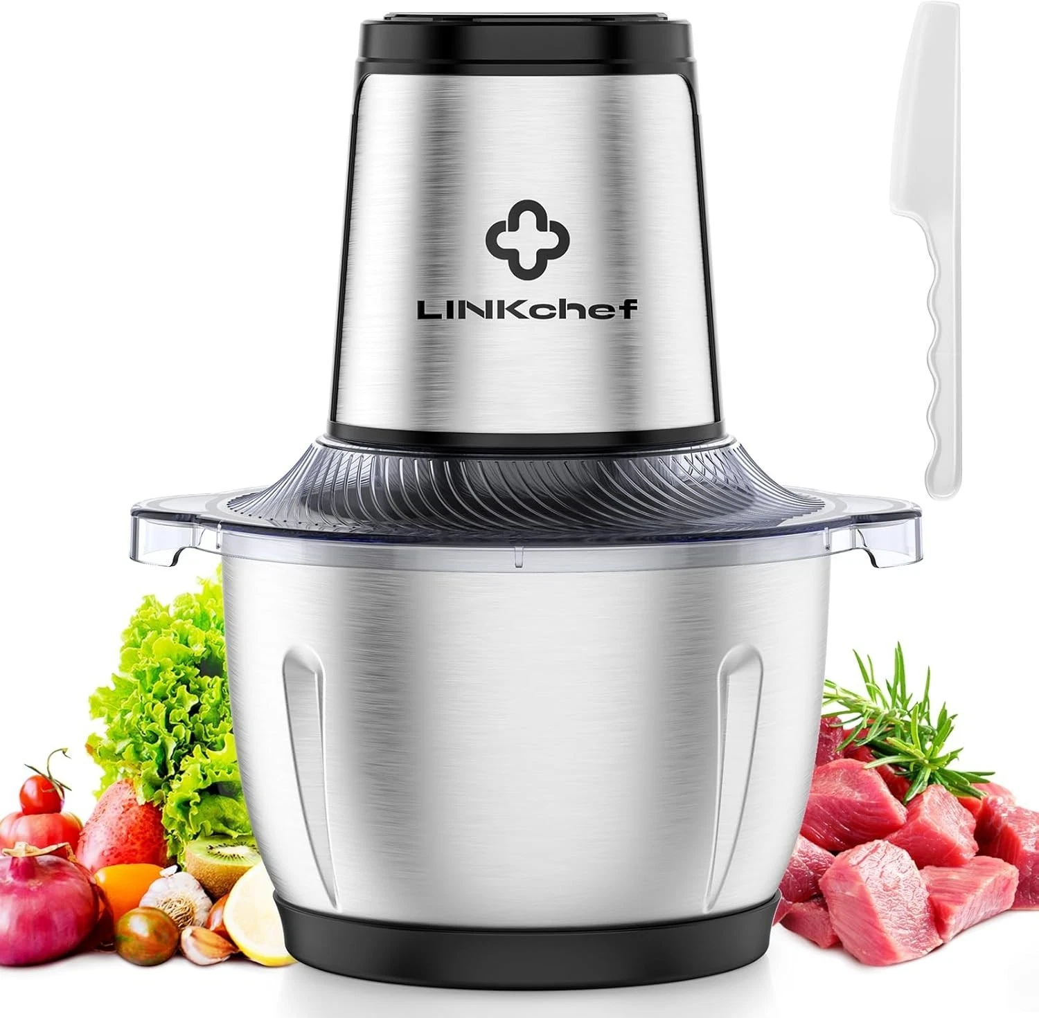 LINKChef 6 Cup Food Processor 250W Electric Meat Grinder Vegetable Chopper
Opens in a new window or