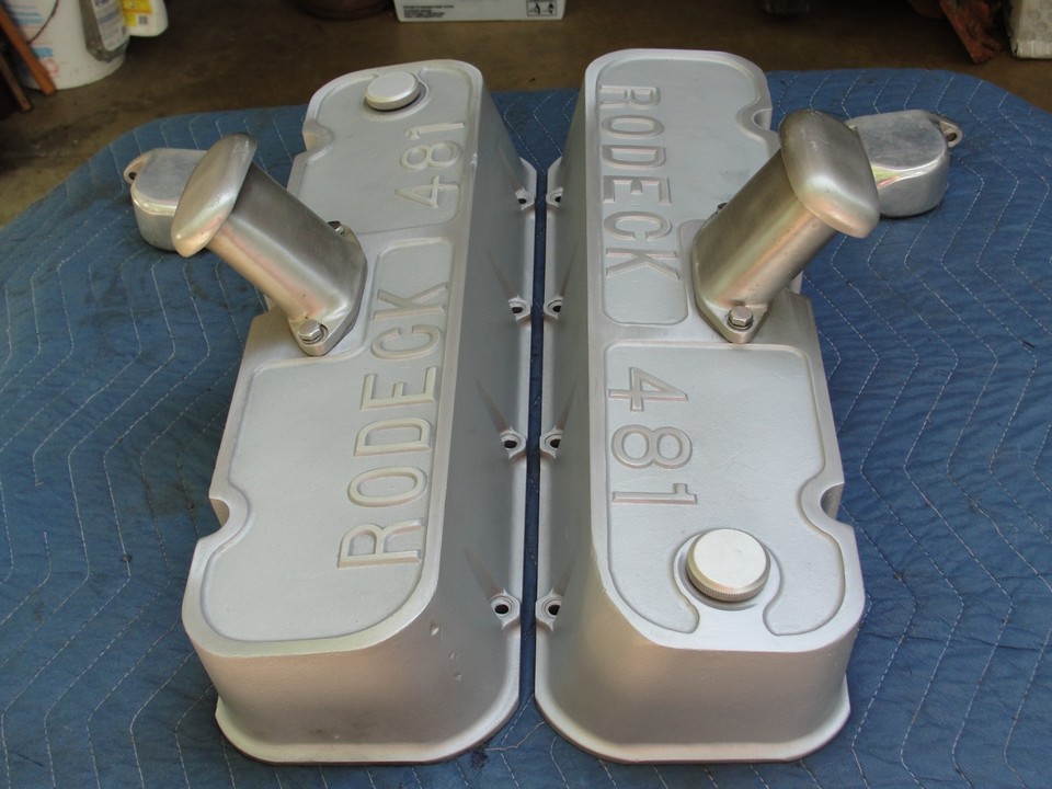 Rare Rodeck Aluminum Valve Covers Big Block Chevy BBC 396 427 454 502 ...