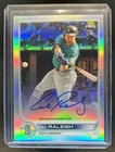 2022 Topps Chrome Cal Raleigh Rookie Auto RC Refractor Rookie #11/499 Mariners