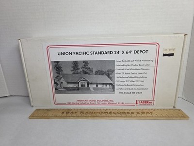 American Model Builders 127 HO Scale Union Pacific Standard 24'X64' Laser Kit