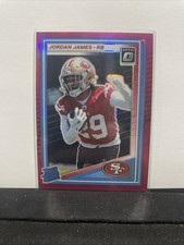 2025 Panini Donruss Optic Rated Rookie Pink Holo #278 Jordan James 49ers