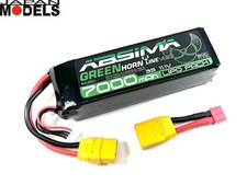 Absima Green Batteria - Battery Lipo 3S 11.1V 7000mah 50C XT90 T-Plug