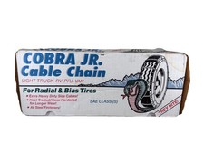 Cobra Jr Cable Tire Chains Pn1675 Heavy Duty Light Truck Suv Rv Van - Open Box Cobra Jr Cable Tire Chains Pn1675 Heavy Duty Light Truck Suv Rv Van - Open Box
