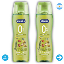 Algabo - Champú Sin Sal Oliva & Argán 750 grs X2 Unidades