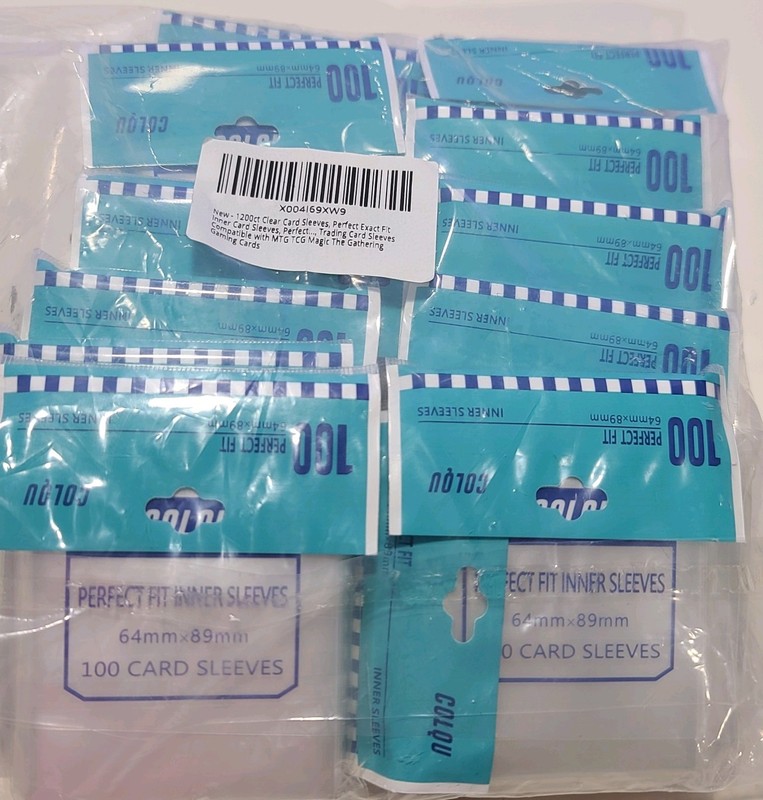 12 New Colqu Penny Trading Card Sleeves packs of 100 Each (1200 Total Sleeves)