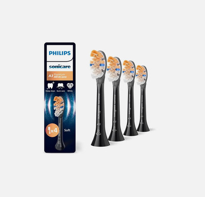 4 Stück Philips A3 Premium All-in-One HX9094/11 Schwarz Sonicare NEU DE 2026