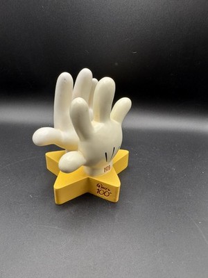 RETIRED 2001 HALLMARK DISNEY RESIN POST IT NOTE PAPER HOLDER HANDS MICKEY
