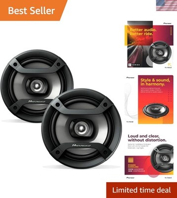 Robust 200W Pioneer TS-F1634R 6.5'' Coaxial Car Speakers - Clear Vocals & Bass