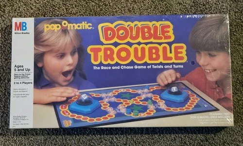 SEALED NEW 1987 Double Trouble Pop-O-Matic Board Game Milton Bradley VINTAGE