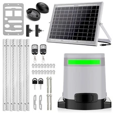 Blütezeit 1400lbs Automatic Sliding Gate Opener WiFi /Solar Power/Battery Backup