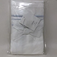 SOHO Top of Bed Euro Sham white with Sky Blue Accent DV277-ES 26in x 26in