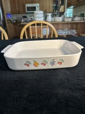 Corning Ware OPEN ROASTER  Fruit Basket A-21-B-N 12 1/4 x 10 1/2