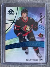 2020-21 Upper Deck SP Game Used TIM STÜTZLE AUTHENTIC ROOKIES BLUE BURST /199