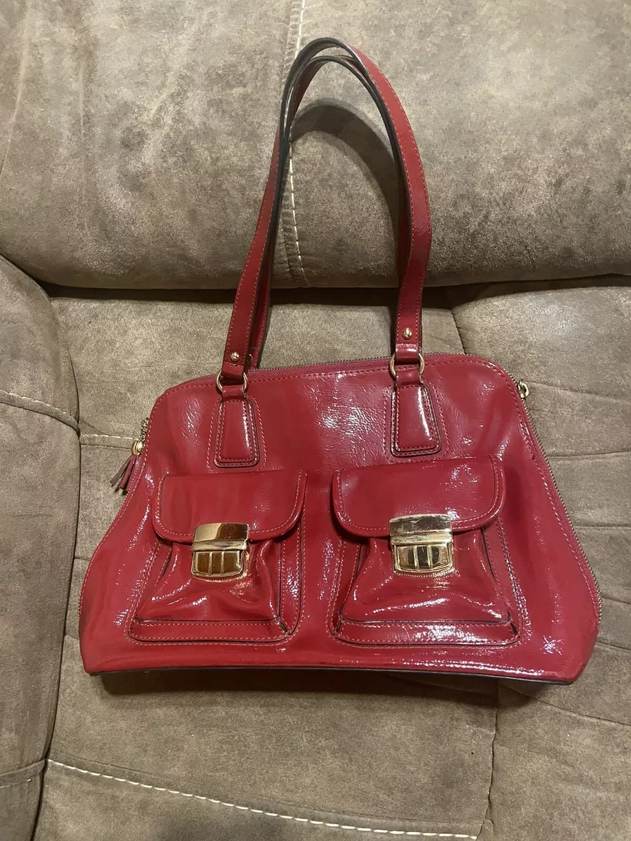 Franklin Covey Red Purse Tote Bag