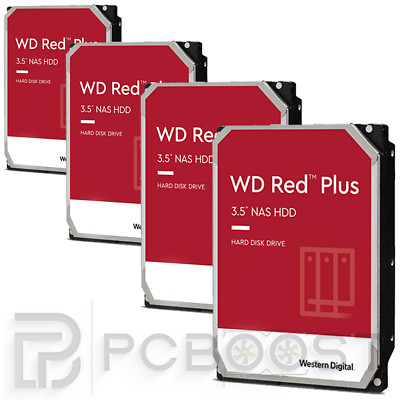 WD Red PLUS & PRO Bundle 48, 40, 32, 24/16 TB 3,5'' SATA x4 NAS HDD's 4/6/8/12TB