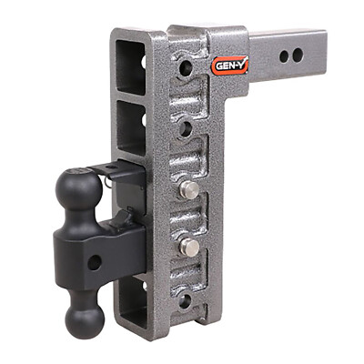 Gen-Y GH-1625 Mega Duty 12'' Drop 2.5'' Receiver 32K Hitch w/ Ball Mount & Pintle