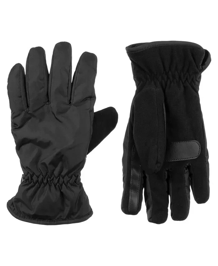 ISOTONER SIGNATURE Men's Sleekheat Touchscreen Black Size XL
