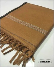 AFGHAN PATOO HANDMADE COZY SAWATI WOOL SOLID PASHTUN SHAWL SCARF WRAP MENS WOMEN