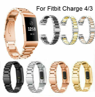 For Fitbit Charge 4 3 3SE Wrist Bracelet Watch Band Stainless Steel Metal Strap