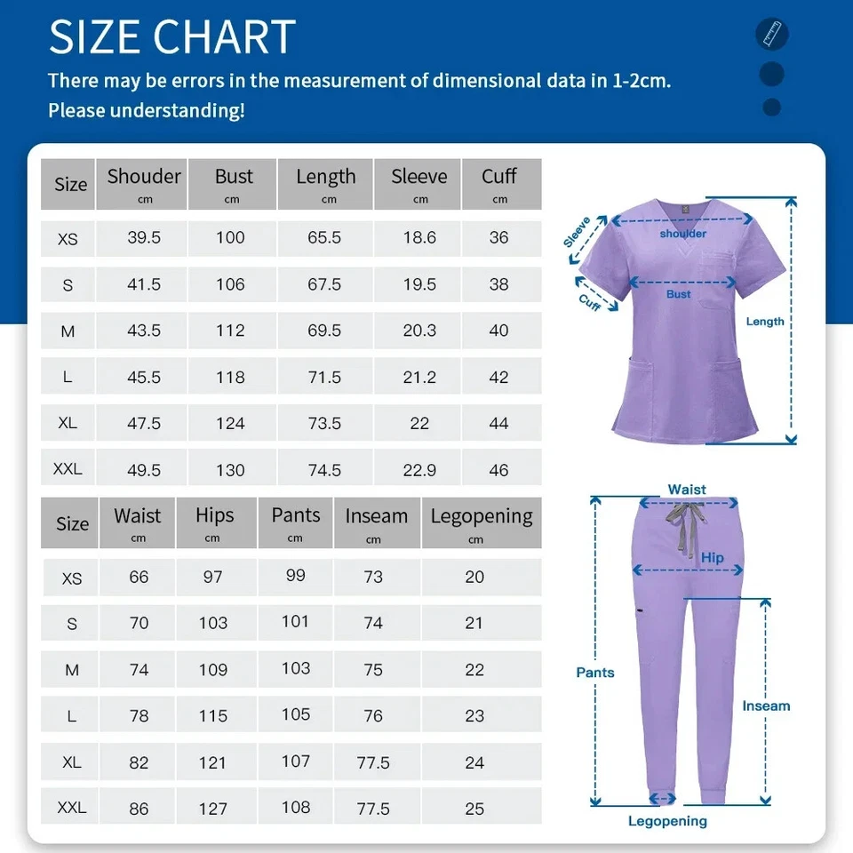 Uniformes de enfermería unisex uniforme clínico médico hombres médico enfermera conjunto de exfoliantes Foto 2 de 4