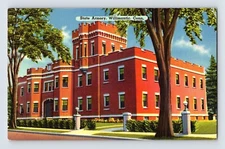 Postcard Connecticut Willimantic CT State Armory Building 1945 Posted Linen