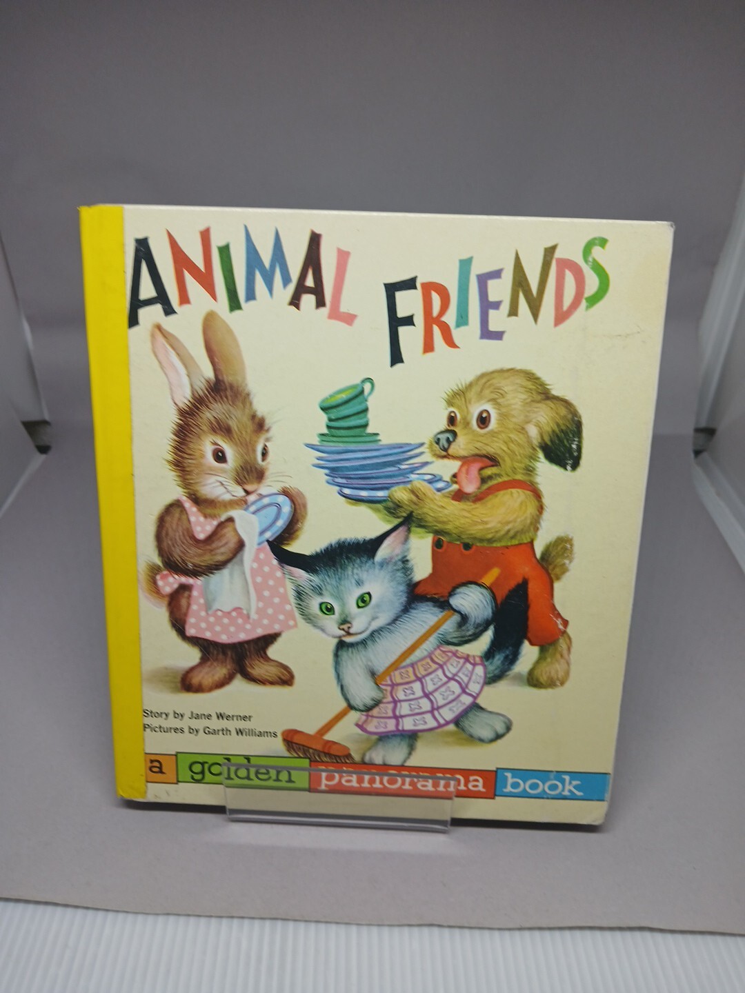 Animal Friends - A Golden Panorama Book, Jane Werner, Rare