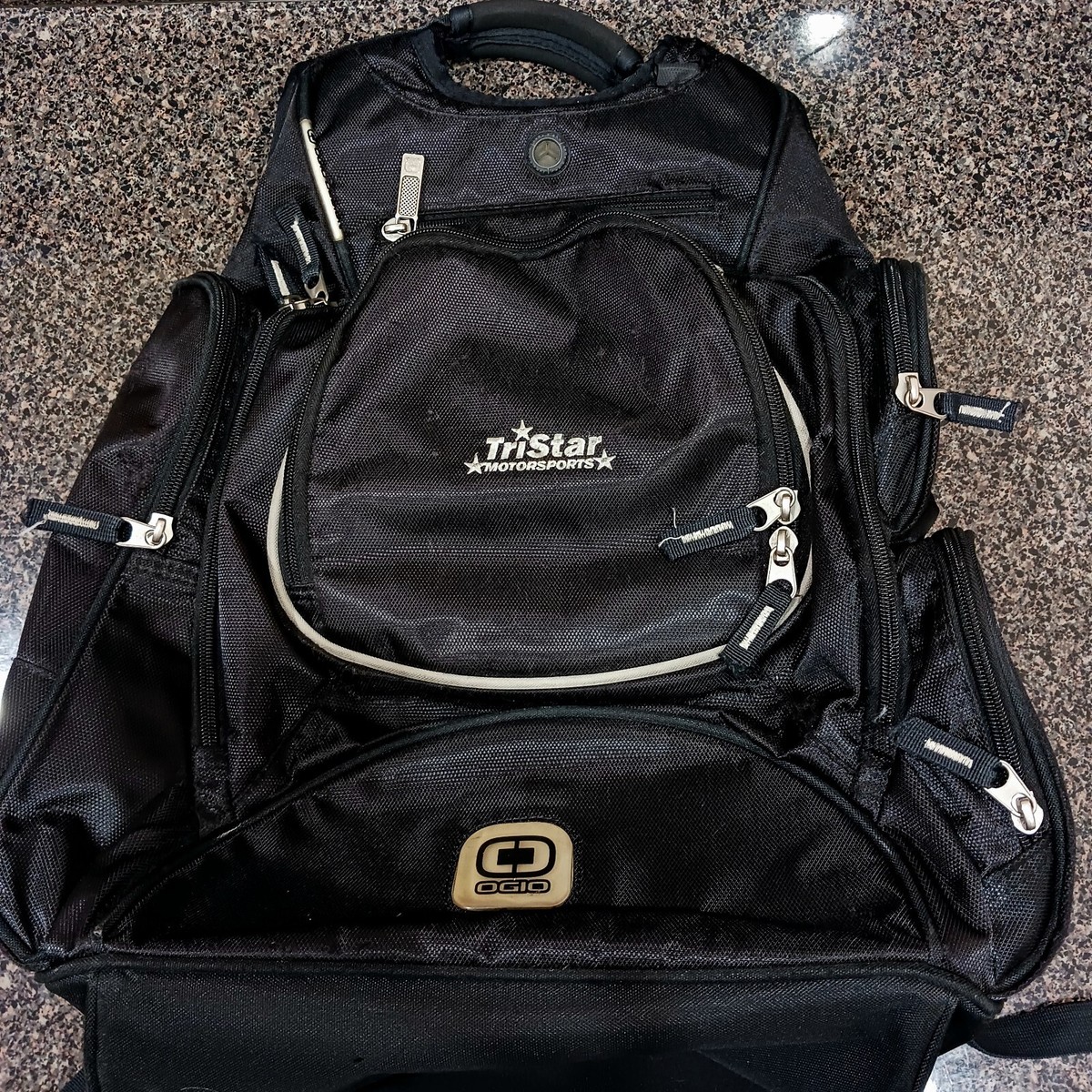 TriStar Motorsports Team Issued OGIO Black Backpack NASCAR