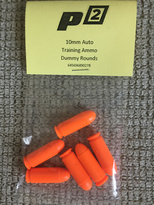 P2 10mm Auto SNAP CAPS TRAIN AMMO BULLETS SHELLS PRACTICE  -6 Pak  USA Seller