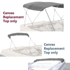 Pontoon Bimini Top Replacement Canvas Cover Zippered Pockets Stern Light Cutout