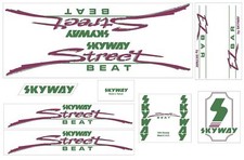 1985 Skyway - StreetBeat Green decal set