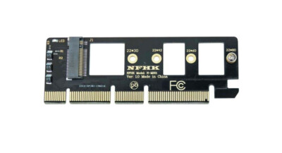 10pcs M.2 NVMe SSD PCIE 4.0 X4 X8 X16 Adapter Card for Mini PC HTPC 1U Server