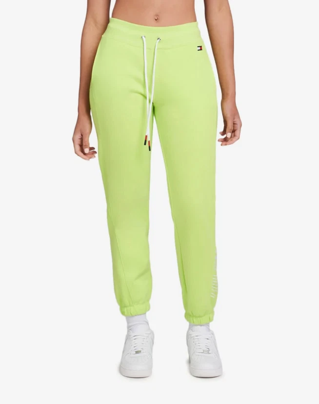 under Kompleks mistet hjerte Tommy Hilfiger Women&#039;s Relaxed Fit Sweatpant Cut Off Print Volt Lime S  M NWT | eBay