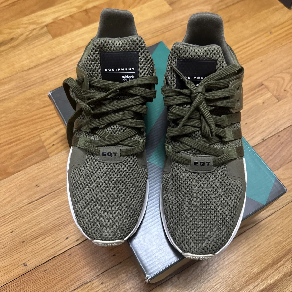 adidas EQT Support ADV 91-16 Olive Cargo Green Men\'s Size 8 Running Shoes S81491 Adidas EQT Support ADV Olive Cargo for sale | eBay main image 2