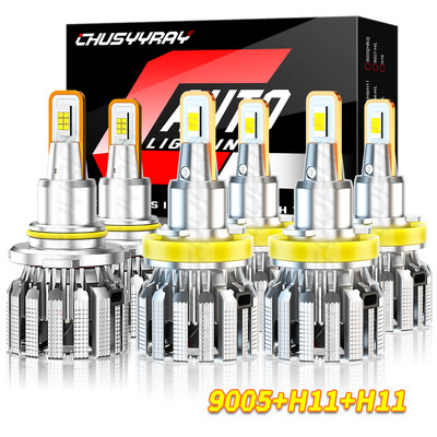 For Mazda CX-5 2013-2016 LED Headlight High Low Beam + Fog Light Bulbs Combo Kit
