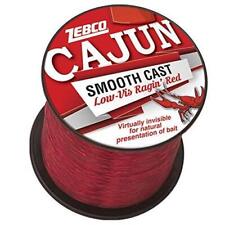 Zebco Cajun Smooth Cast Monofilament Fishing Line, Low-Vis Ragin’ Red Quarter  