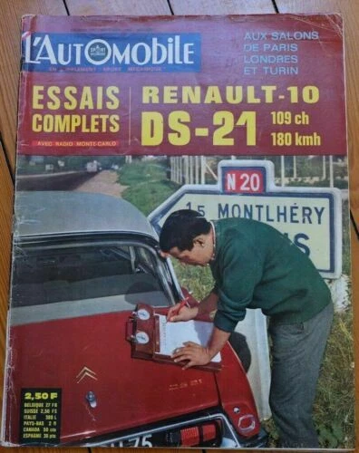 Revues de transport, sur voitures années 60, en français