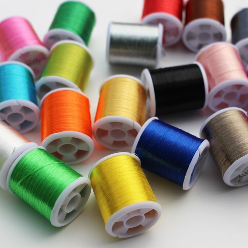 20 Colors 40 Yards Fly Tying Floss Thread 300D Silky Yarn Fly Fishing Tying Line - Picture 2 of 5