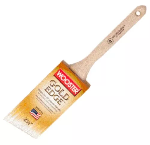 Wooster 5231-2 1/2 Gold Edge Angle Sash Brush, 2.5" - Afbeelding 1 van 1
