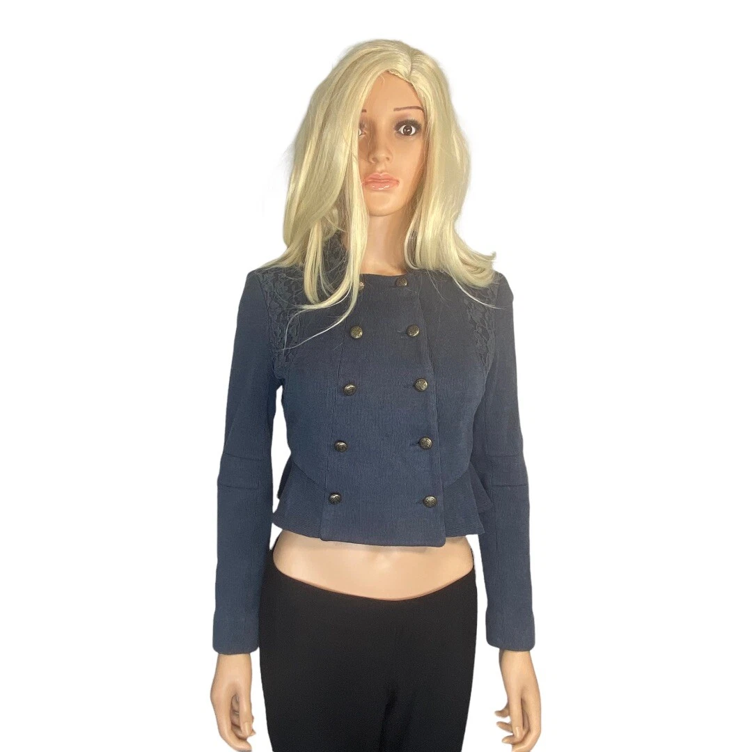 Lace overlay jacket sale