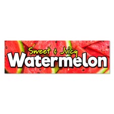 Watermelon Vinyl Banner with Optional Sizes (Made in the USA)