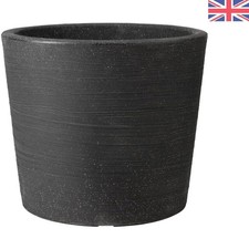 Varese Durable Low Planter 40 cm - Lightweight Garden Pot with Drainage