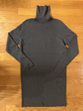 Michael Kors Heather Grey Turtleneck Sweater Dress Size Small