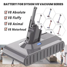 Battery For Dyson V8 Absolute 21.6V 6400mAh Cordless Cleaner Li-ion SV10 215681