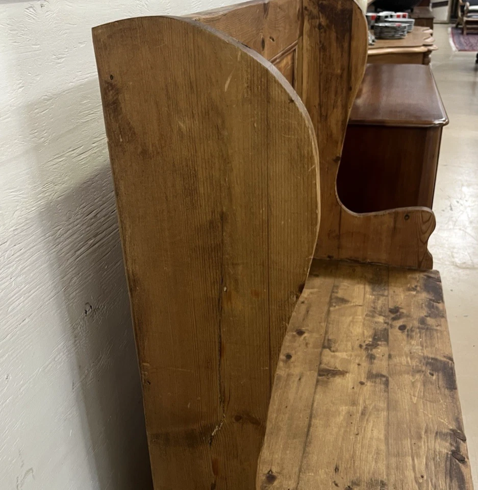 ANTIGA FAZENDA DE CAMPO PINHO INGLÊS ENCOSTO ALTO ASSENTAMENTO BANCO DE LAMA WINGBACK - Imagem 3 de 4