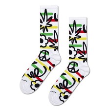 HAPPY SOCKS CALZINI FOGLIE/FIORI SNEAKER CREW P000847