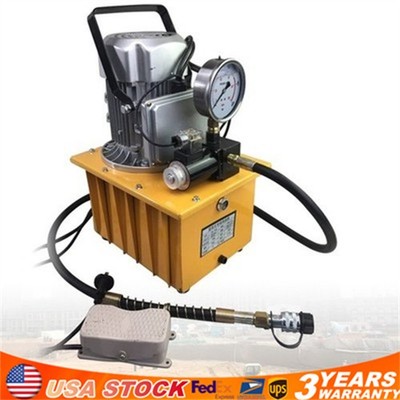 Electric Driven Hydraulic Pump Solenoid Valve Single Acting 10153 PSI 750W