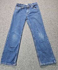 Urban pipeline blue denim straight leg boys jeans size 12R